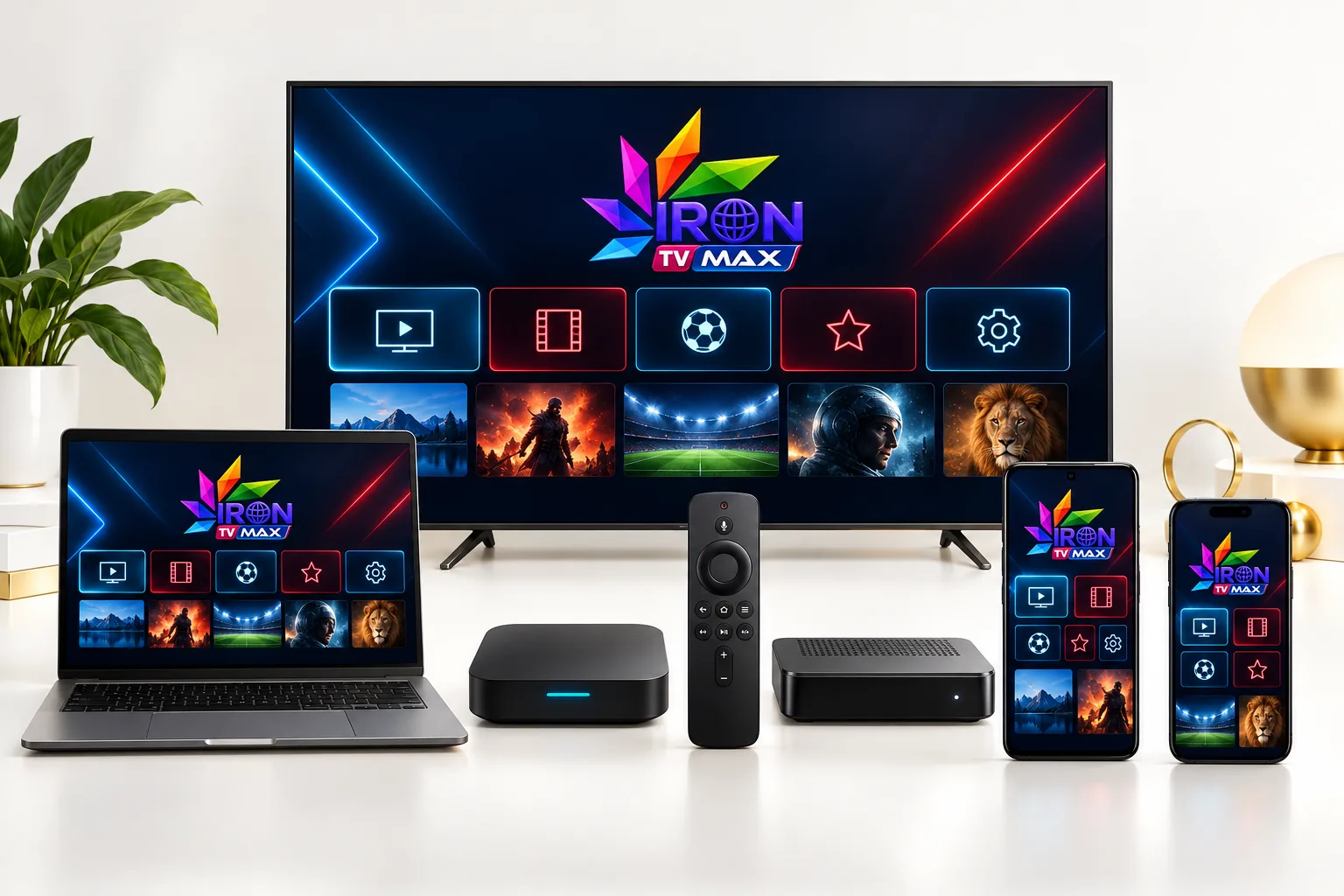 Appareils compatibles avec les guides d’installation Iron TV Max