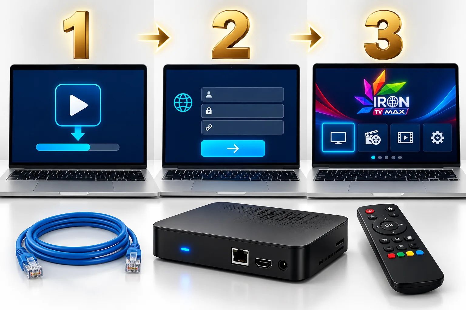 Configuration de Iron TV Max sur MAG Box